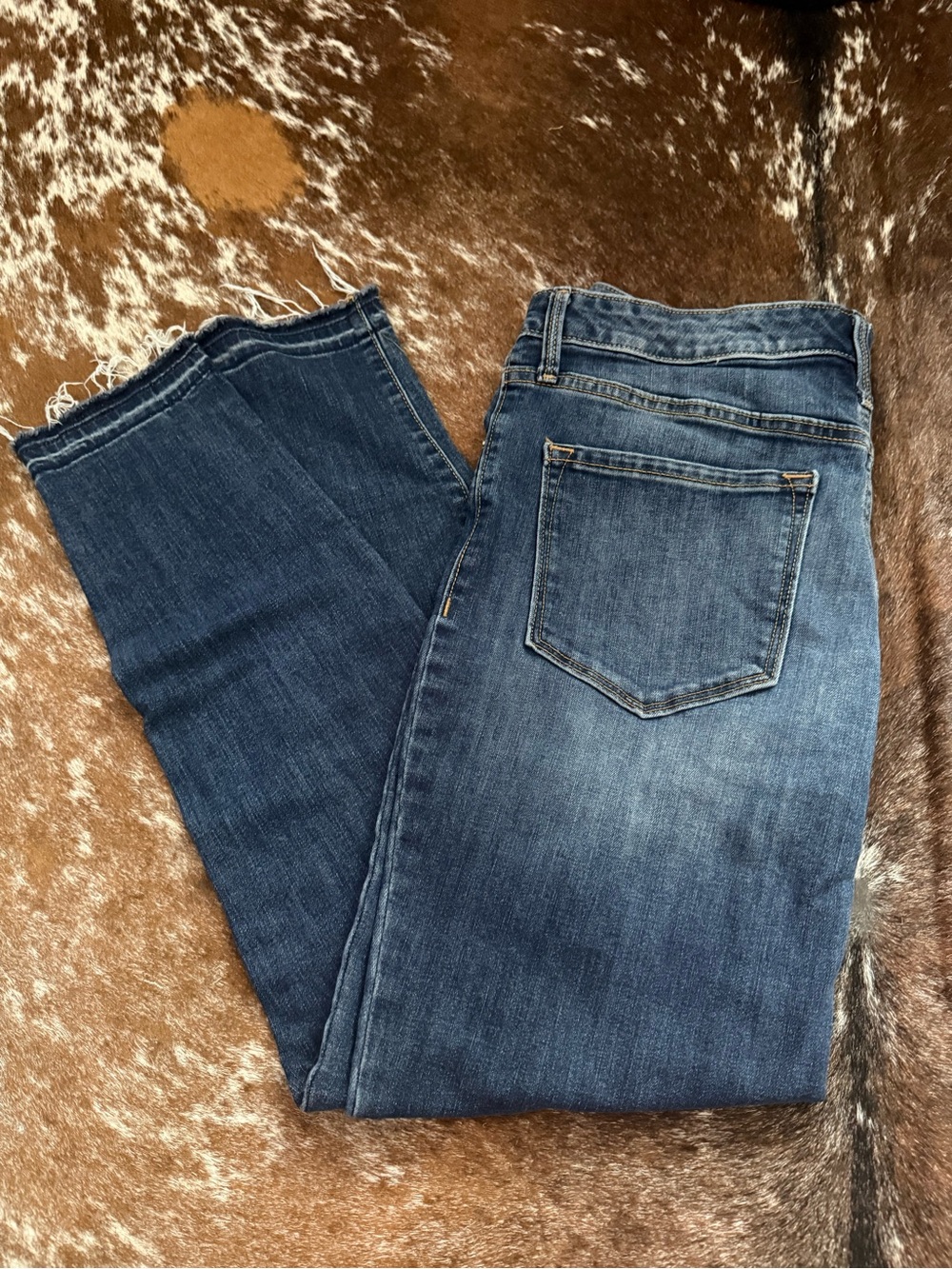 Old Navy Women's Dark Blue Ankle Crop Jeans